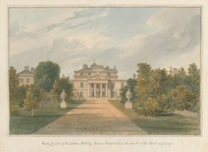 Oxfordshire - casa de Middleton Stoney, 1827 de John Chessell Buckler