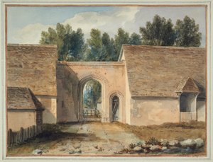 Porta Sul do colégio em Maidstone, Kent de John Chessell Buckler