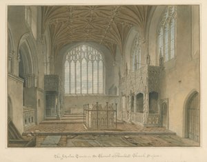 Sussex - Igreja de Arundel - Os túmulos de Fitzalan, 1825 de John Chessell Buckler
