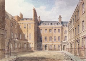 Vista, de, Downing, rua, westminster de John Chessell Buckler