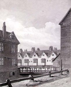 Vista do Folly at Dockhead, Bermondsey de John Chessell Buckler