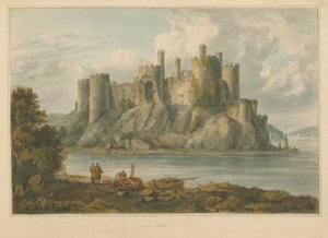 País de Gales - Carnarvonshire - Castelo de Conway, 1810 de John Chessell Buckler