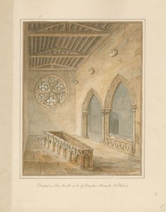 Wiltshire - Igreja de Boyton - Capela, 1812 de John Chessell Buckler