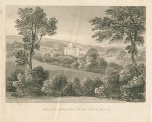 Wootton Lodge: desenho sépia, 1841