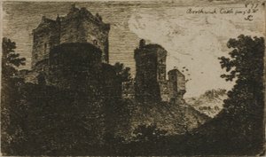 Castelo de Borthwick do sudoeste