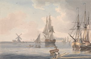 Deptford Dockyard, Kent de John Cleveley the Younger
