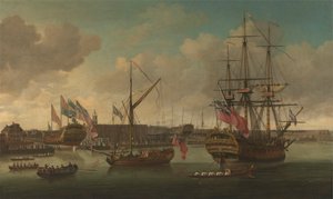 Lançamento no Deptford de John Cleveley the elder