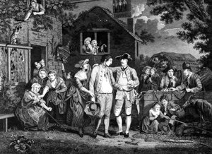 O recruta Serjeant, gravado por John Goldar, 1769