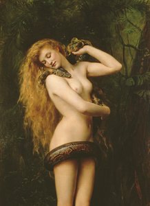 Lilith, 1887 óleo sobre tela detalhe de 125798