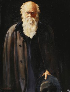 Retrato de Charles Darwin, três quartos, 1897 de John Collier