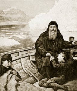 A última viagem de Henry Hudson, ilustração da "Hutchinson&39;s Story ofthe British Nation", c.1923 de John Collier