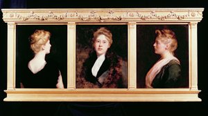 Retrato triplo de uma mulher de John Collier