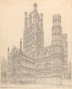 Catedral de Ely, Cambridgeshire, S.W. Visão de John Coney