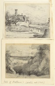 A Manor House, 1815, e Dedham perto de Gun Hill, Langham, c.1815 de John Constable