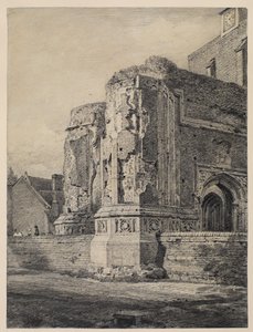 Igreja East Bergholt, do sudoeste, c.1815-17 de John Constable