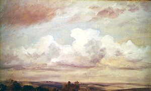 Paisagem extensiva (óleo sobre tela) de John Constable