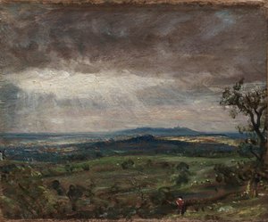 Hampstead Heath, olhando para Harrow, c.1821 de John Constable