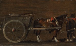 Cavalo e carroça, c. 1814. de John Constable