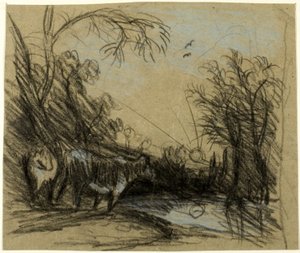 Paisagem com vacas de John Constable