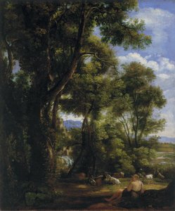 Paisagem com pastor e cabras de John Constable