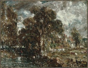 No rio Stour de John Constable