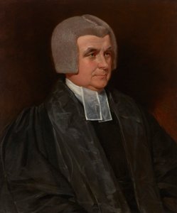 Retrato do Reverendo Dr. John Wingfield (1760-1825), cónego da Catedral de Worcester, a meio comprimento, com uma bata preta e faixas brancas de John Constable
