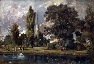Catedral de Salisbury e Leadenhall do rio Avon, 1820 de John Constable