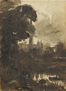 Catedral de Salisbury do noroeste, c.1830-39 de John Constable