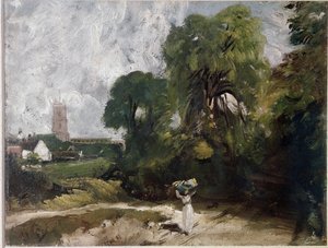 Stoke-by-Nayland (óleo sobre tela, c.1830) de John Constable