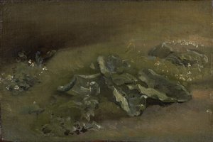 Estudo de uma bardana, c.1810-14 ou c.1828 de John Constable