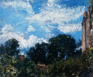 Estudo do céu e das árvores (óleo sobre tela) de John Constable
