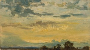 Pôr-do-sol de Verão, início do século XIX de John Constable
