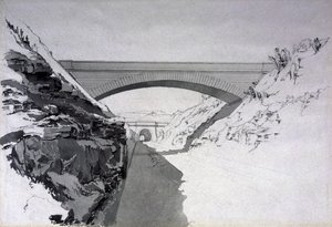 Túnel de madeira de faia, 27 de julho de 1837 (caneta e tinta e papel)