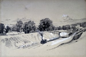 Berkhamsted, Hertfordshire, 5 de junho de 1837 (caneta e tinta e papel) de John Cooke Bourne