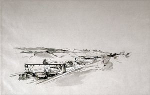 Blisworth Cutting, Northamptonshire, setembro de 1838 (caneta e tinta e papel)