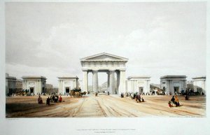 Pórtico de entrada, Estação Euston Grove, de 