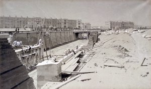 Ponte da estrada de Hampstead, do lado de Camden, 11 de agosto de 1836 (pena & tinta e lavagem no papel)