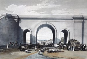 Ponte ferroviária em Chippenham, Wiltshire, 1846 de John Cooke Bourne