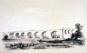Viaduto de Wolverton, agosto de 1837 de John Cooke Bourne