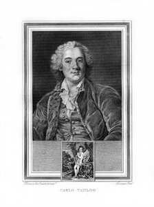 Carle ou Charles-Andre van Loo, pintor francês, 1825. de John Corner