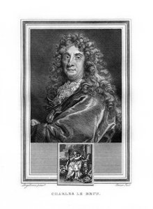 Charles le Brun, pintor da época barroca francesa, 1825.