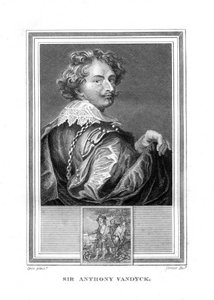 Sir Anthony Anton van Dyck, 1599-1641, pintor flamengo, 1825.