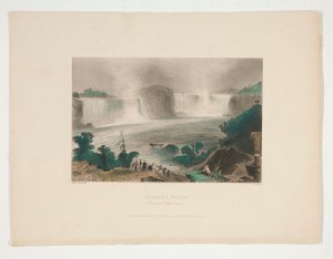 Niagara Falls (de perto de Clifton House), ilustração para Nathaniel Parker Willis