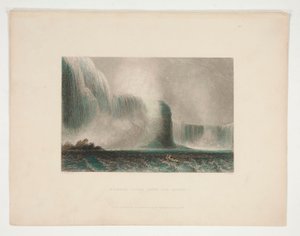 Niagara Falls from the Ferry, ilustração para Nathaniel Parker Willis
