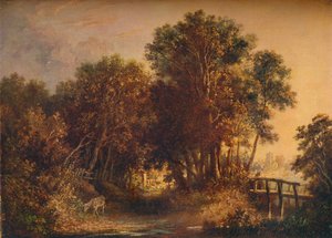 Uma pista arborizada, c1790