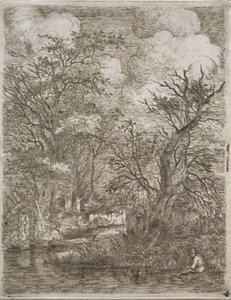 Parte de trás dos moinhos, c. 1812-1813. de John Crome