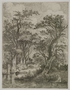 Riverscene, pub. por J. & W. Freeman, 1821 de John Crome