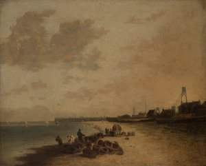 Praia de Yarmouth de John Crome