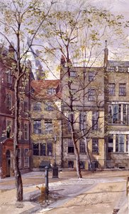 Templo Interior, Londres, 1880 de John Crowther