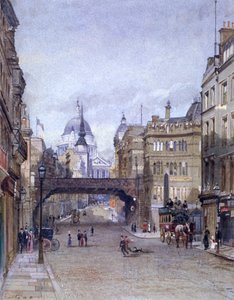 Ludgate Circus, Londres, 1881 de John Crowther